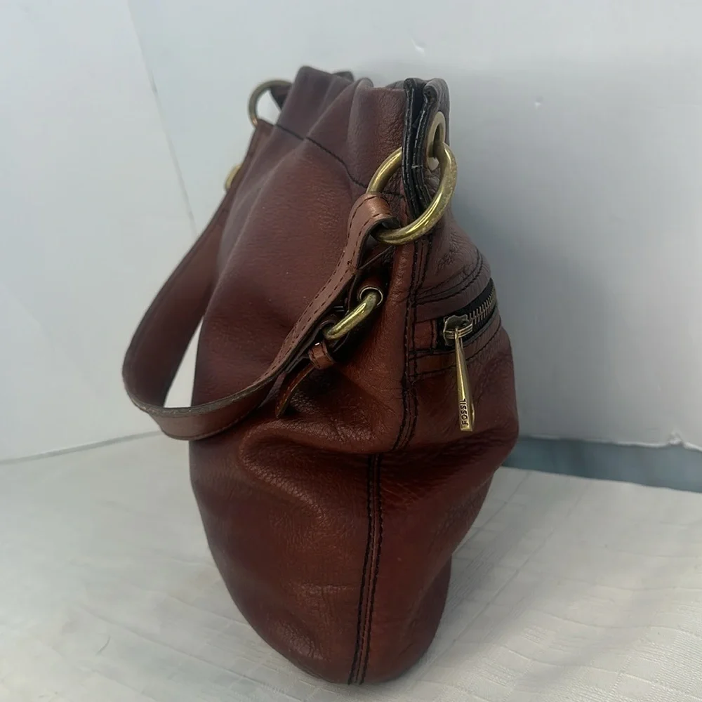 Fossil brown leather